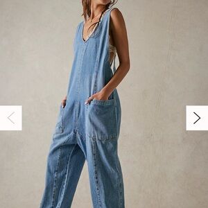 Women's Blue Denim Jumpsuit